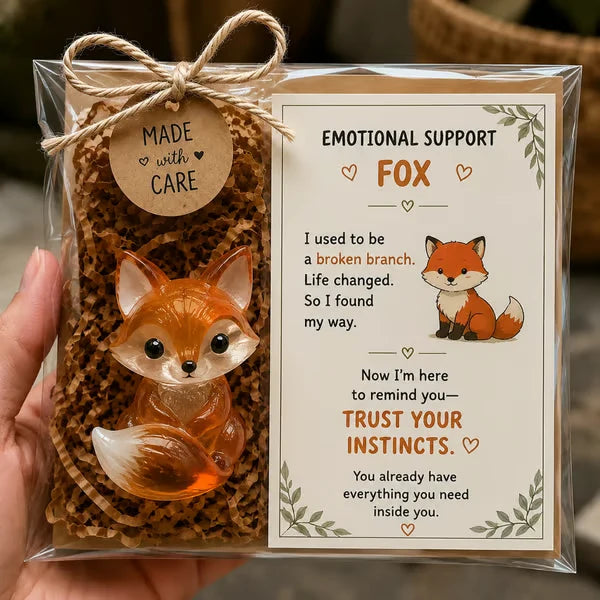 🌸🐝🦛 Emotional Glass Support Animal Gift Set – A Meaningful Little Reminder That You Matter 💕