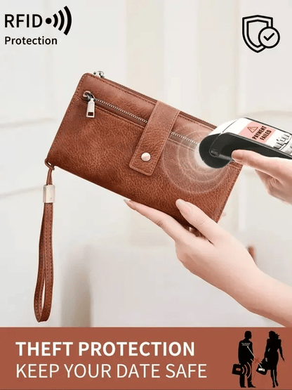 【NEW UPDATED】Women's Large Capacity RFID Wallet & Phone Clutch