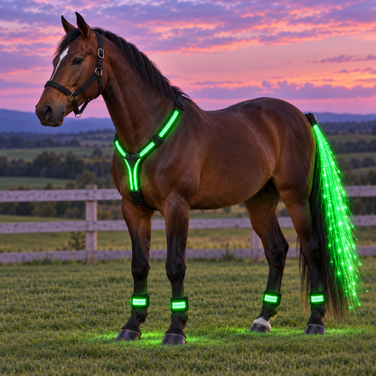 🐎🔥 Ride in Color – Full-Body LED Horse Light Set