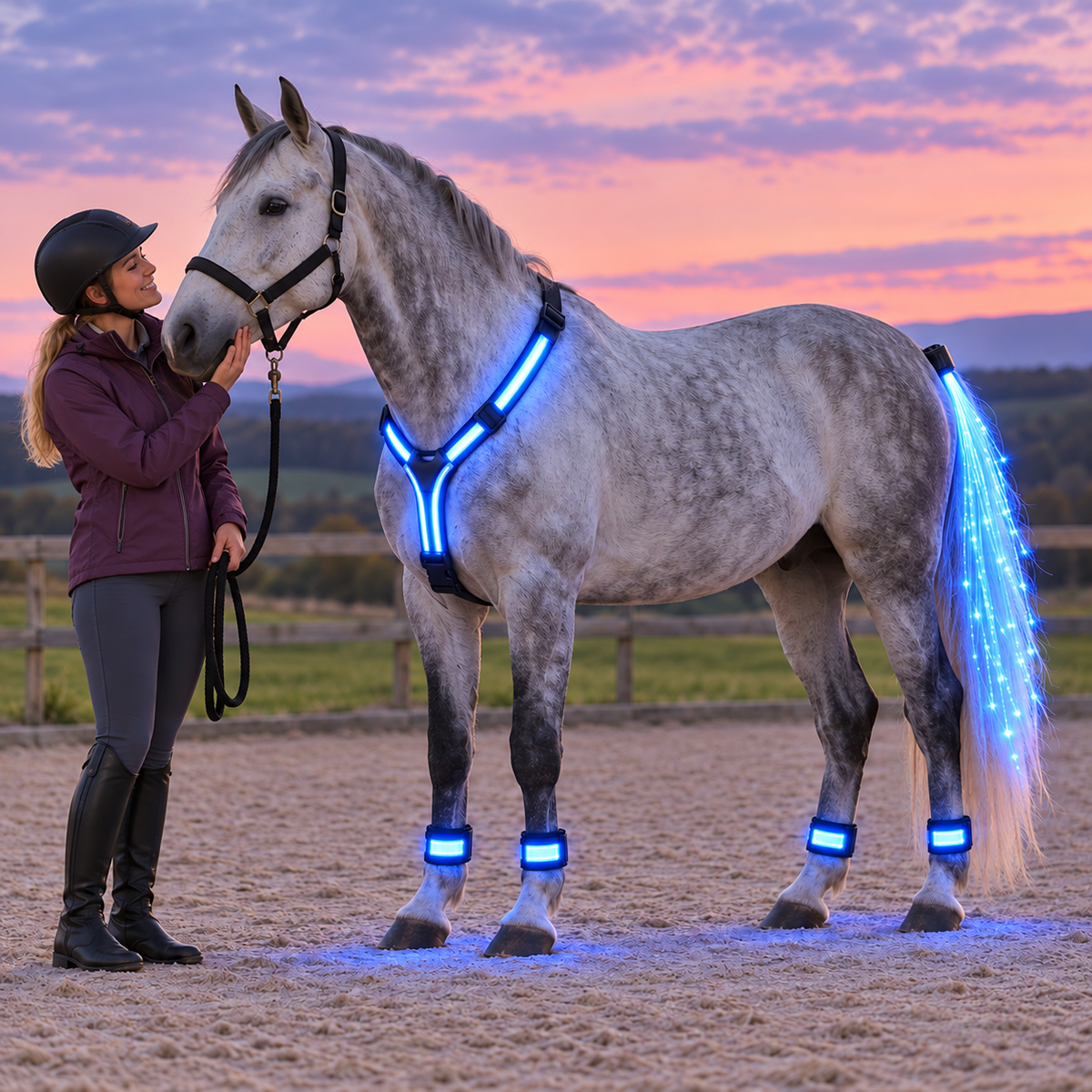 🐎🔥 Ride in Color – Full-Body LED Horse Light Set