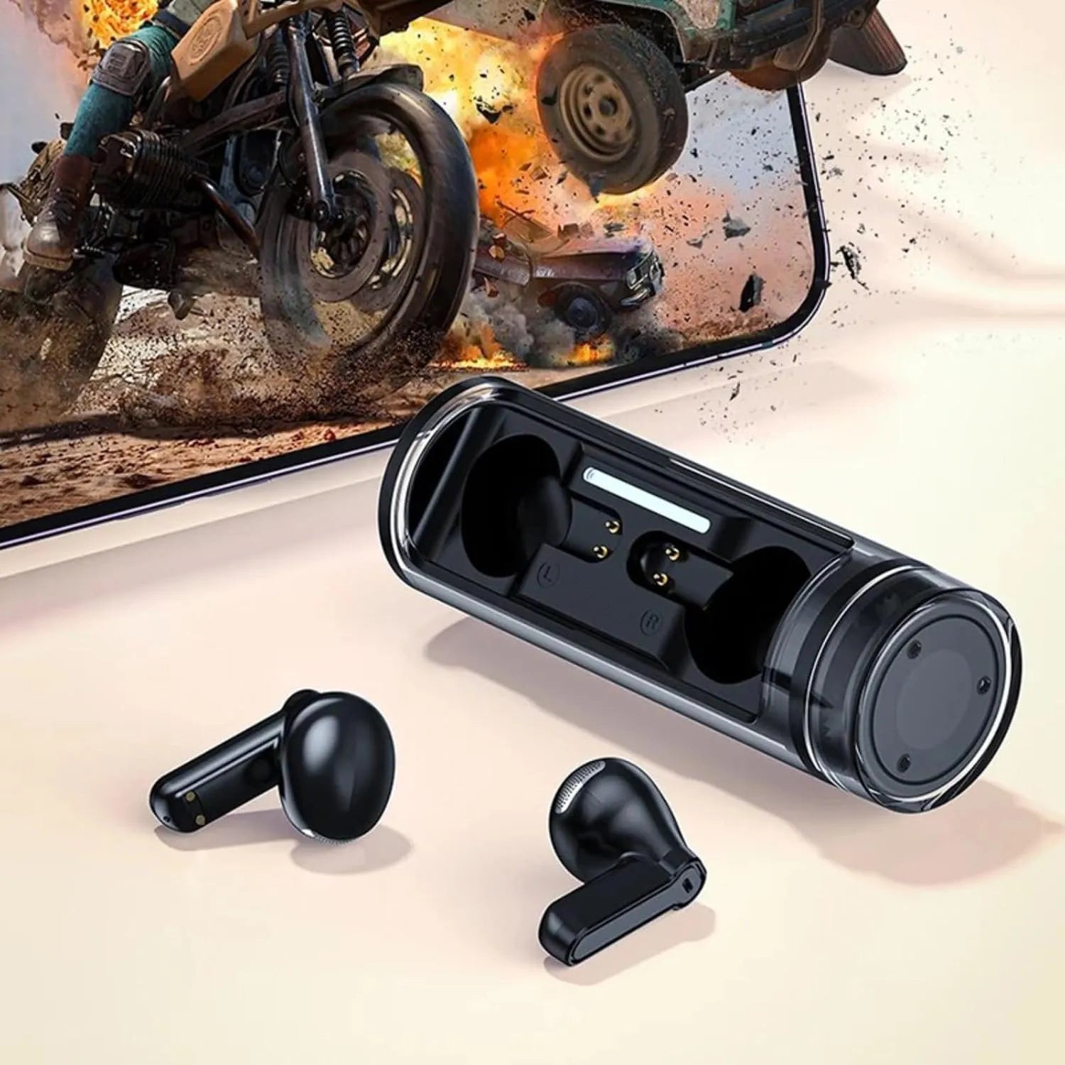 🎧 Wireless Earbuds – Bluetooth 5.3 True Wireless Stereo Headphones with 13mm Hi-Fi Drivers, ENC Call Noise Cancellation, 50H Max Battery, IPX5 Waterproof & Smart Touch Control for iOS, Android & PC
