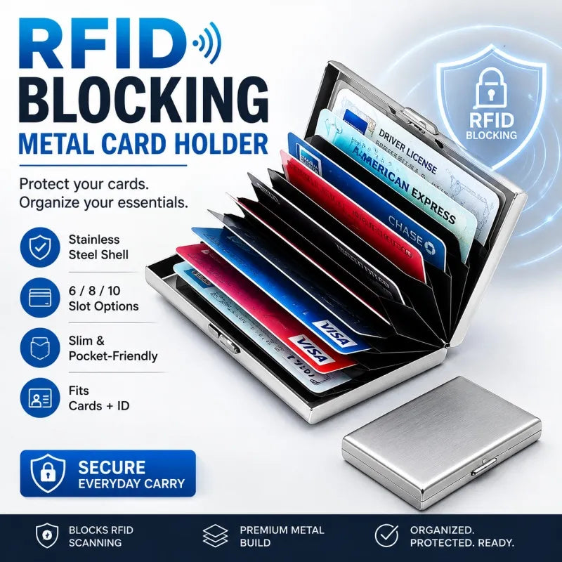 RFID Blocking Metal Card Holder