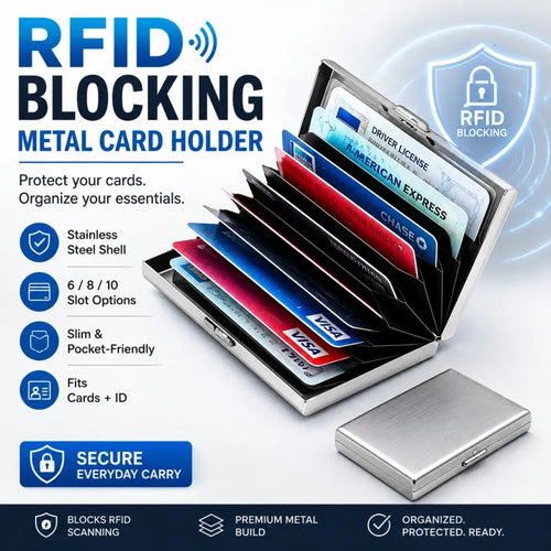 RFID Blocking Metal Card Holder