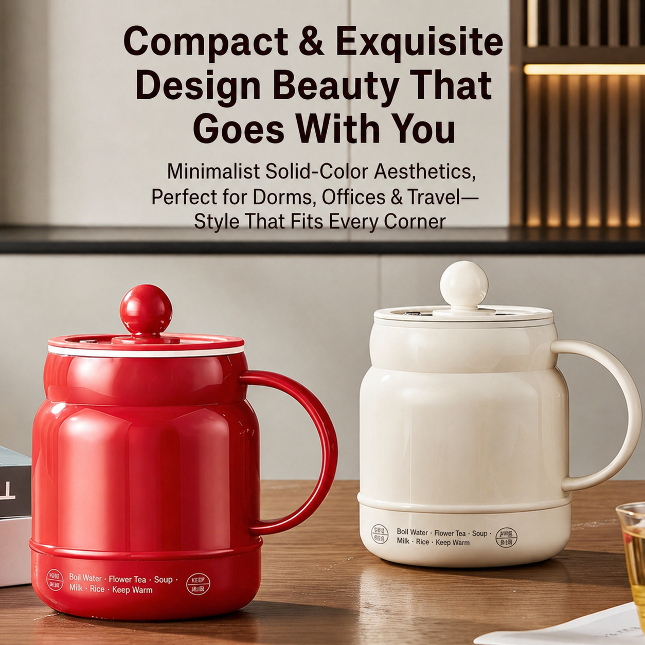 🍲 6-in-1 Mini Electric Cooker – 800mL Portable Cooking Cup