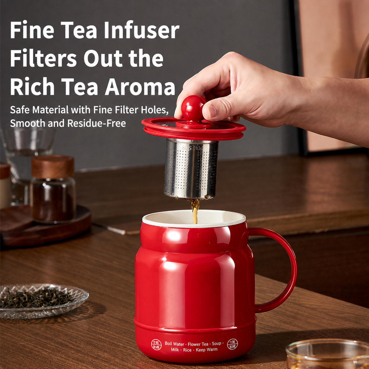 🍲 6-in-1 Mini Electric Cooker – 800mL Portable Cooking Cup