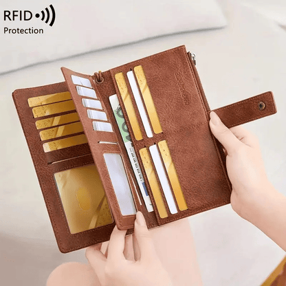 【NEW UPDATED】Women's Large Capacity RFID Wallet & Phone Clutch