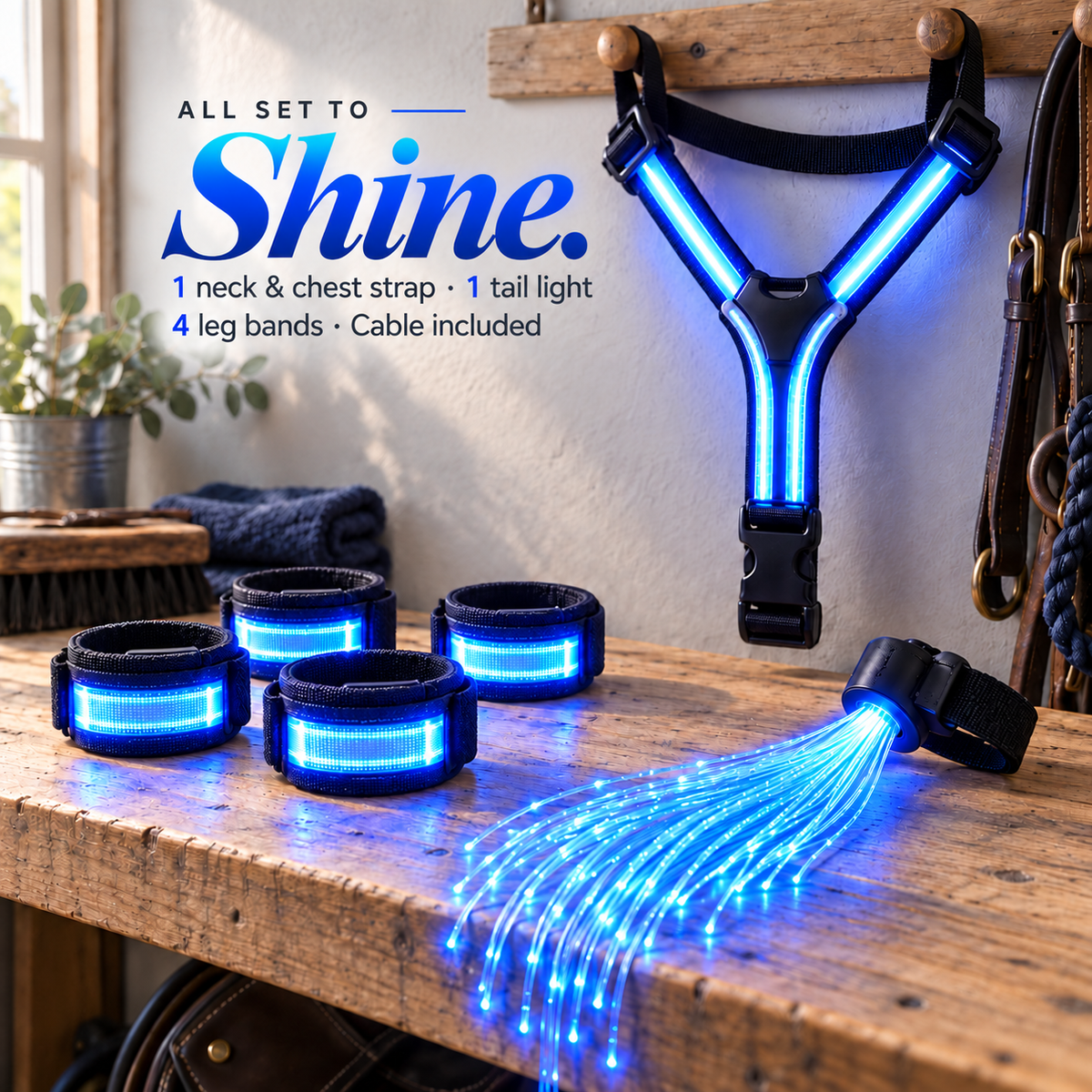 🐎🔥 Ride in Color – Full-Body LED Horse Light Set