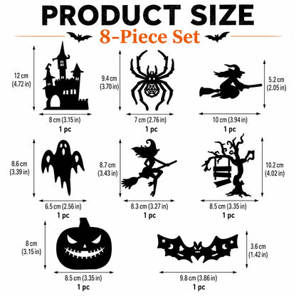 🔥LAST DAY 49% OFF🎃Halloween LED Wall Decor Lights, Peel & Stick Battery Powered Silhouette Stickers