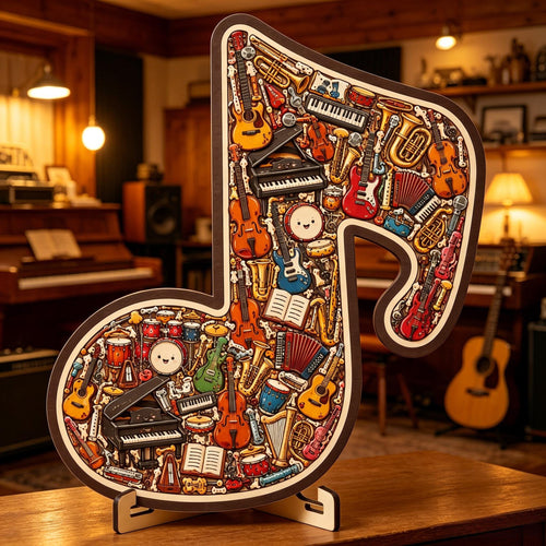 🔥Last Day 50% OFF - 🎶Musical Note Instrument Jigsaw Puzzle Ornament
