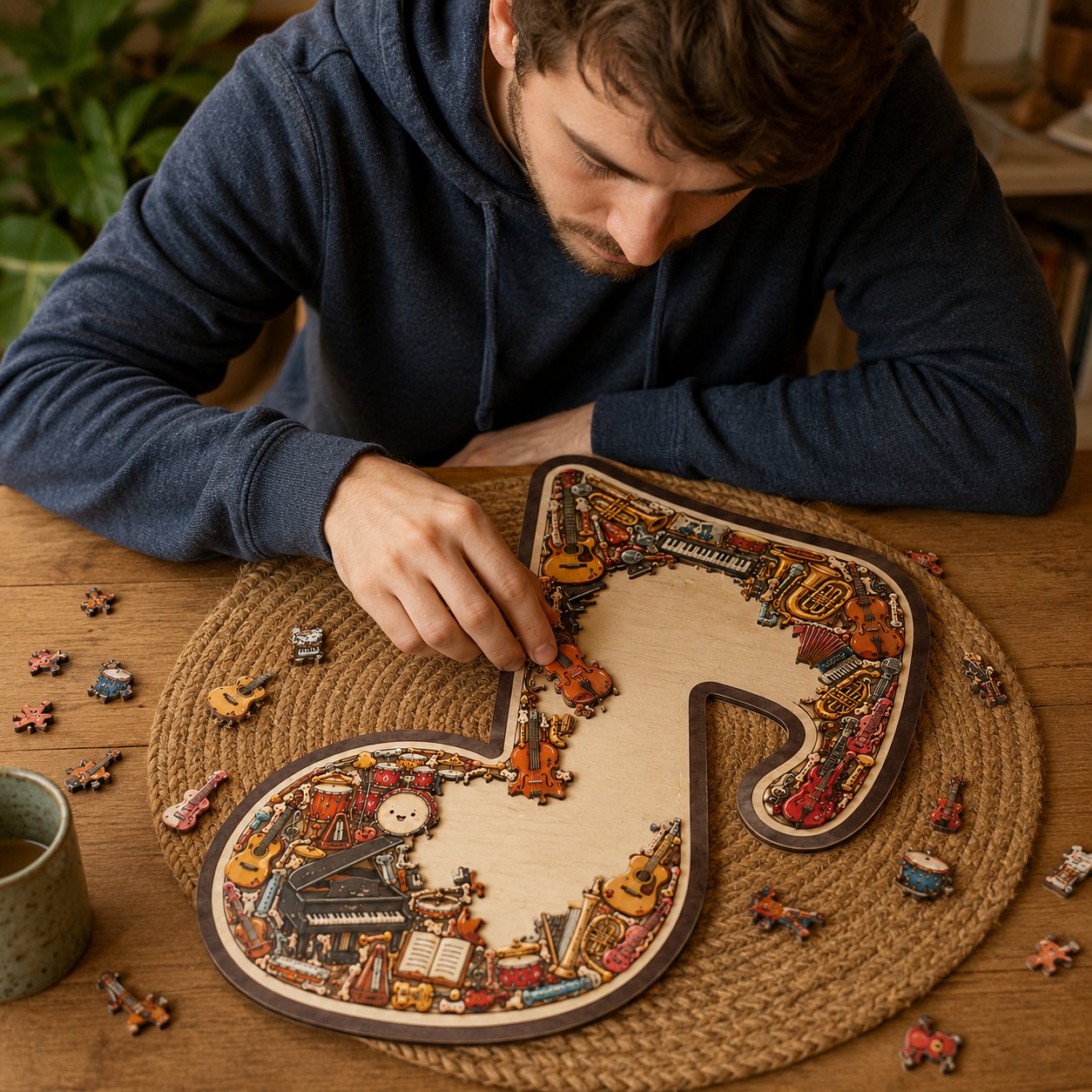 🔥Last Day 50% OFF - 🎶Musical Note Instrument Jigsaw Puzzle Ornament