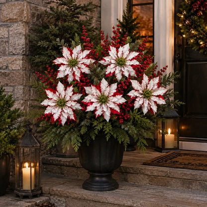 ❀Last Day 50% OFF🔥Christmas Poinsettia Planter Inserts