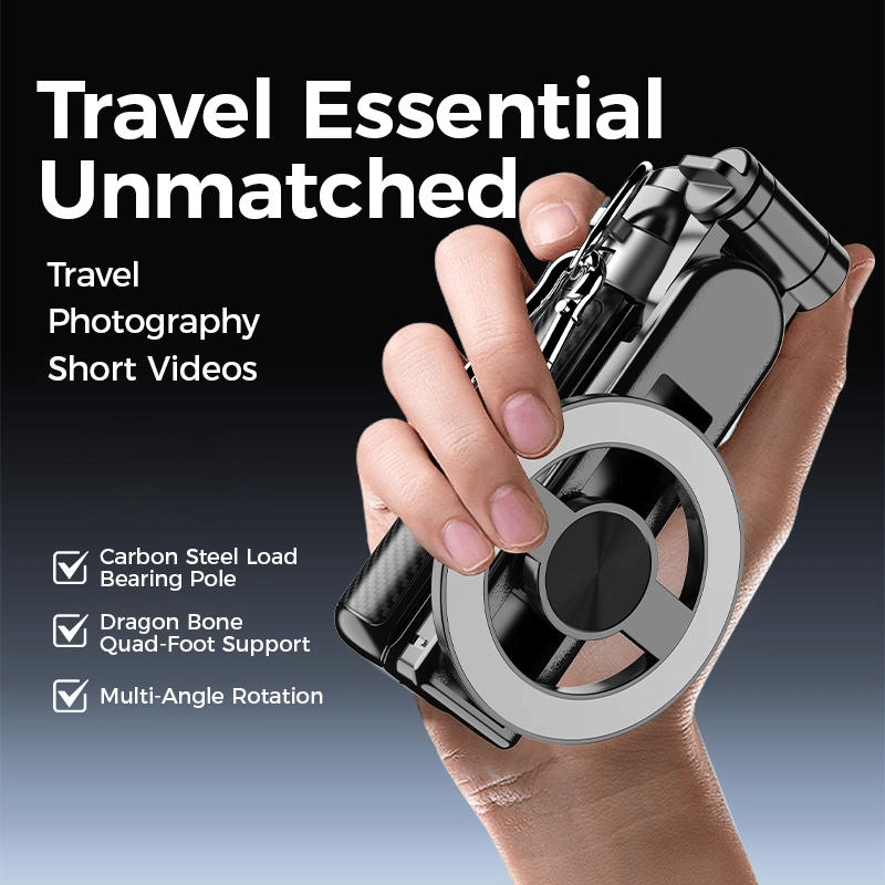 🔥🔥2025 Hot Sale🔥4-in-1 Multifunctional 360° Rotation Magnetic Selfie Stick