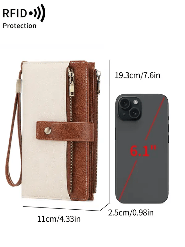 【NEW UPDATED】Women's Large Capacity RFID Wallet & Phone Clutch