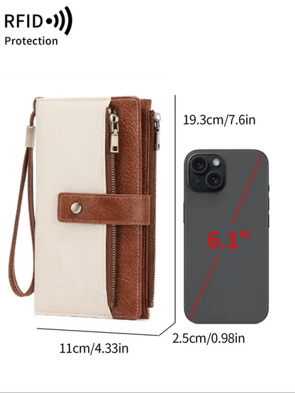 【NEW UPDATED】Women's Large Capacity RFID Wallet & Phone Clutch