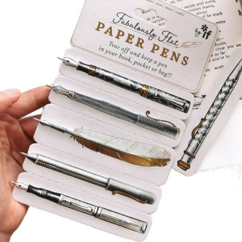 🔥2026 New Bookmark Flat Paper Pen