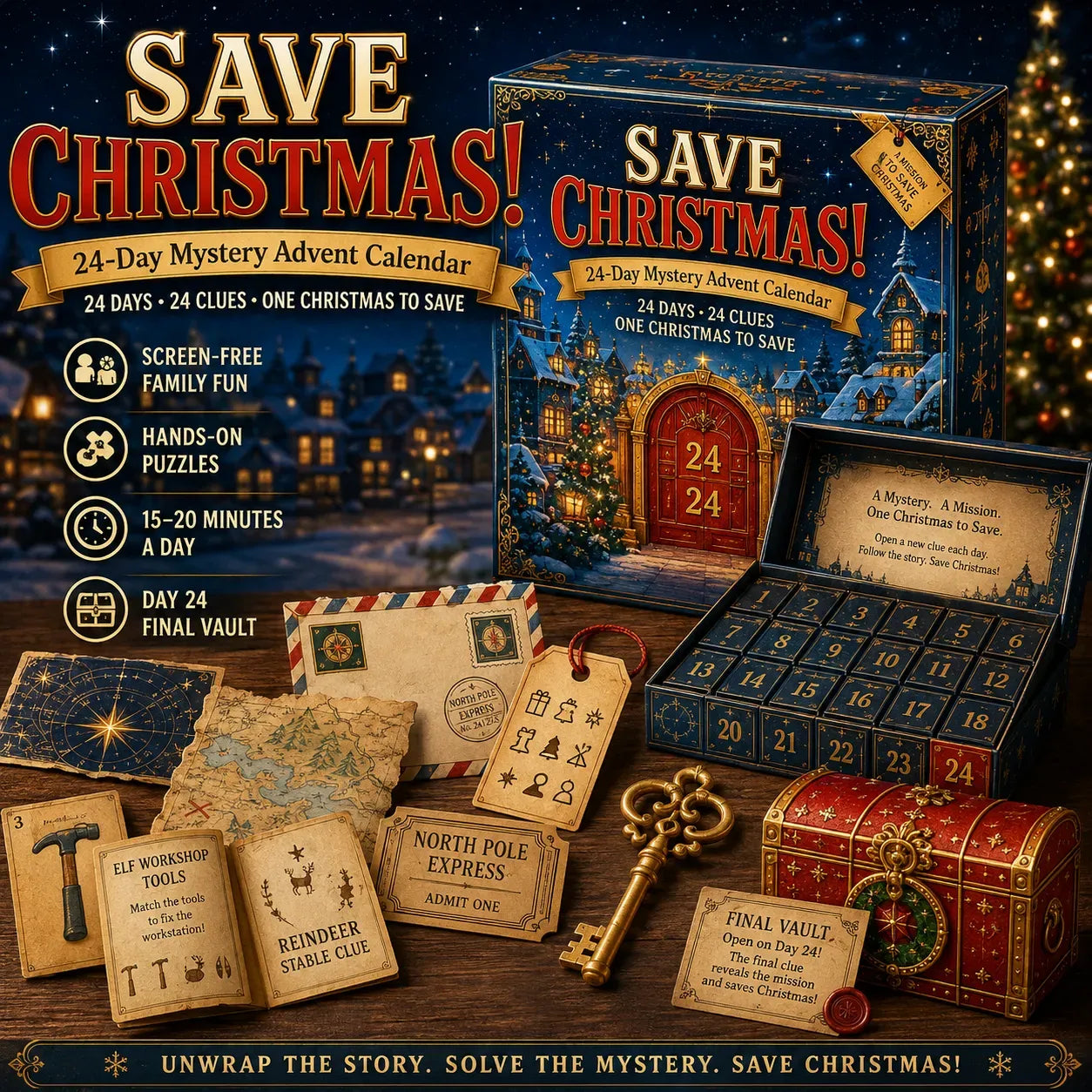 Interactive mystery puzzle collection detail