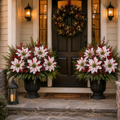 ❀Last Day 50% OFF🔥Christmas Poinsettia Planter Inserts