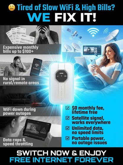 ⏰Limited Stock 50% OFF - 🌍 Global Portable Wi-fi – No Contract, No Hidden Fees