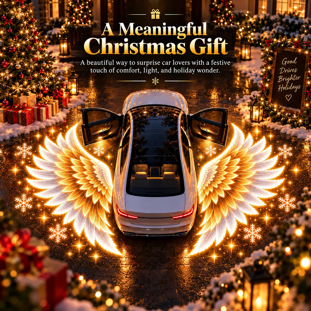 🎄 Buy 1 Get 1 Free 🎁 Guardian Wings™ – Christmas Angel Wing Car Door Projector Lights (2-pack) ✨