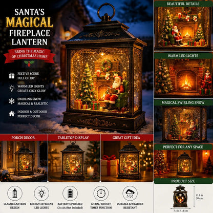 💯🎅 Santa’s Magical Fireplace Lantern-🎄 Bring the Magic of Christmas Home ✨