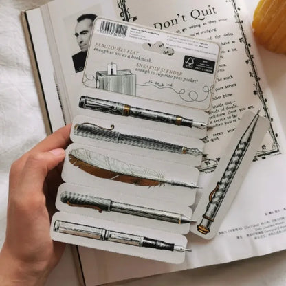 🔥2026 New Bookmark Flat Paper Pen