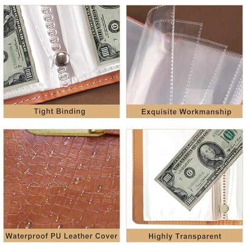 ⚡100 Transparent Pocket Currency Collectors Album