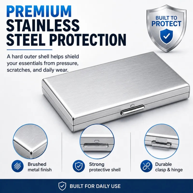 RFID Blocking Metal Card Holder