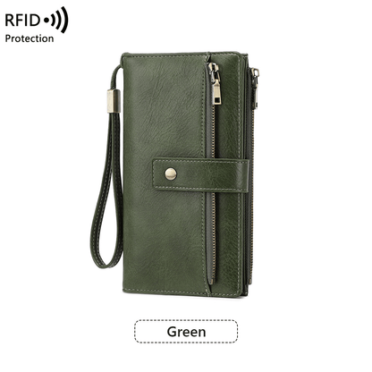 【NEW UPDATED】Women's Large Capacity RFID Wallet & Phone Clutch