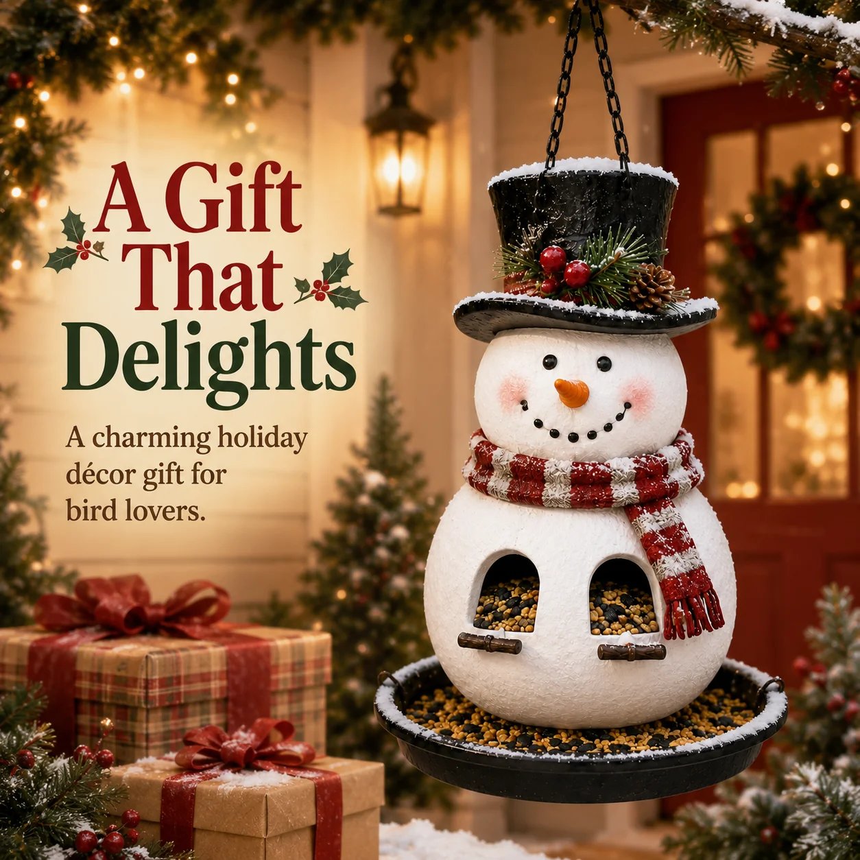 🎄 Christmas Bird Feeder Collection – Festive Hanging Garden Feeders for Wild Birds