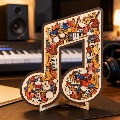 🔥Last Day 50% OFF - 🎶Musical Note Instrument Jigsaw Puzzle Ornament