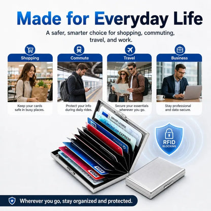 RFID Blocking Metal Card Holder