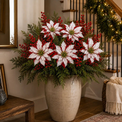 ❀Last Day 50% OFF🔥Christmas Poinsettia Planter Inserts